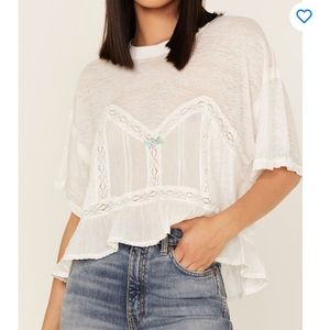 NWT FREE PEOPLE Fall In Love Tee (large)